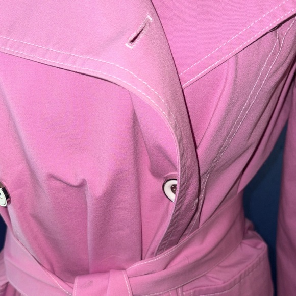 🌸 Anna Sui Pink Trench Coat – Size 8 – Belt Included – EUC - Picture 6 of 16